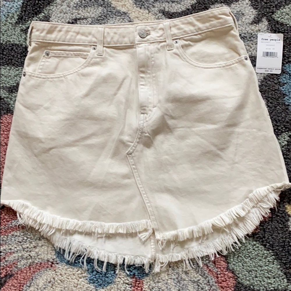 Free people Jean skirt
